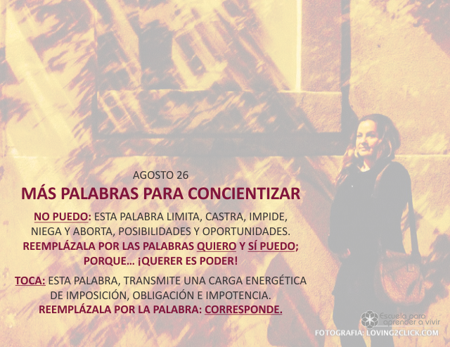 Más palabras para concientizar